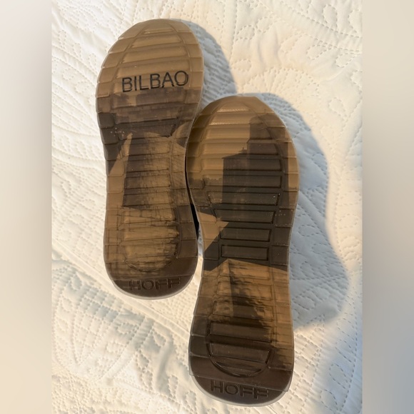 NEW Anthropologie Hoff Bilbao tennis shoes - Beige and Blue Casual Sneakers - Picture 7 of 7